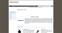 Desktop Screenshot of gigabyte.tabletsnlaptops.com