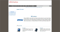 Desktop Screenshot of msi.tabletsnlaptops.com